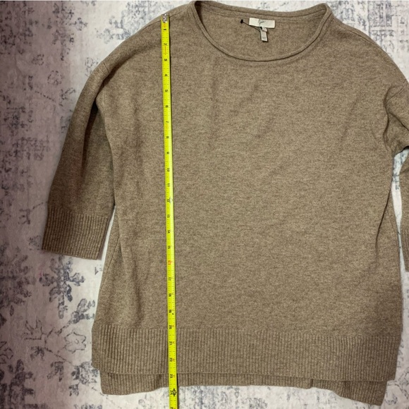 Joie Cozy Wool/Cashmere Tan Sweater Top S - Picture 6 of 8